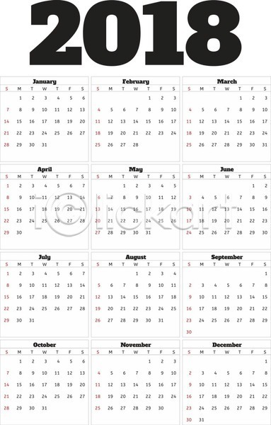 EPS 일러스트 템플릿 해외이미지 10월 11월 12월 1월 2018년 2월 4월 5월 6월 7월 8월 9월 금요일 기본 날짜 다이어리 달력 디자인 목요일 비즈니스 사무실 수요일 숫자 스타일 시간 신용카드 심플 연도 영어 월 월요일 이벤트 일요일 일주일 토요일 해외202004 화요일