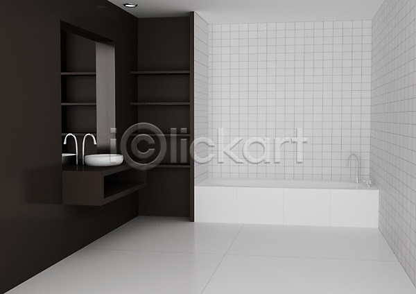 사람없음 3D PSD 편집이미지 3D소스 거울 건축 그래픽 바닥 벽 세면대 욕실 욕조 인테리어 전등 주택 천장 컴퓨터그래픽 편집소스 화장실