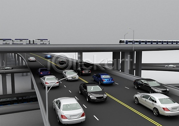 사람없음 3D PSD 편집이미지 3D소스 고속도로 교통 그래픽 기둥 기차 다리(건축물) 도로 백그라운드 선 자동차 전철 점선 차(자동차) 컴퓨터그래픽 편집소스