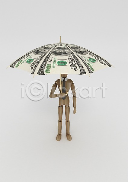 사람없음 3D PSD 편집이미지 100달러 3D소스 경제 관절인형 그래픽 금융 달러 돈 들기 비즈니스 비즈니스맨 비즈니스캐릭터 우산 인형 캐릭터 컴퓨터그래픽 편집소스