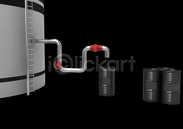 사람없음 3D PSD 편집이미지 3D소스 건물 검은배경 그래픽 백그라운드 사다리 석유 석유통 에너지 연료 컴퓨터그래픽 파이프(관) 편집소스