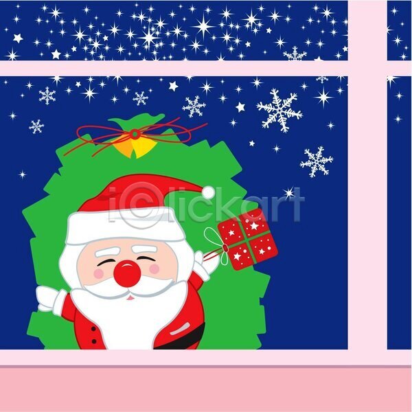 남자 노년 노인남자한명만 한명 EPS 일러스트 해외이미지 눈송이 들기 디자인 백그라운드 별 보따리 산타클로스 선물상자 창문 크리스마스 크리스마스선물 해외202004