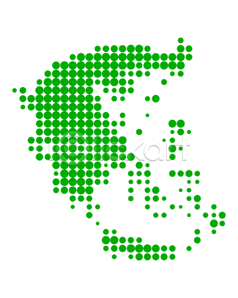 사람없음 JPG 일러스트 포토 해외이미지 그리스 백그라운드 여행 원형 점 지도 지리 초록색 패턴 해외202004