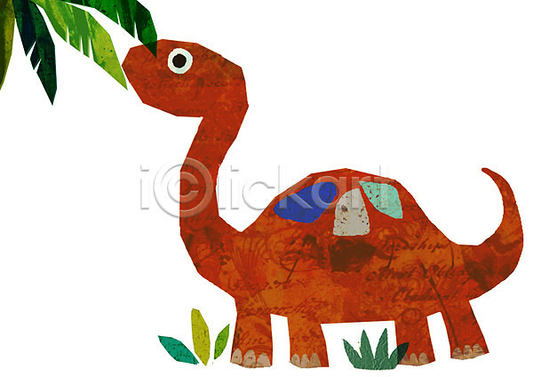 사람없음 PSD 일러스트 공룡 공룡캐릭터 나무 동물 동물캐릭터 식물 애니멀프린트 척추동물 캐릭터 파충류 풀(식물) 한마리