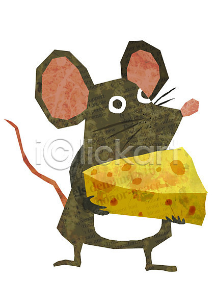 사람없음 PSD 일러스트 동물 동물캐릭터 들기 애니멀프린트 쥐 쥐캐릭터 척추동물 치즈 캐릭터 포유류 한마리