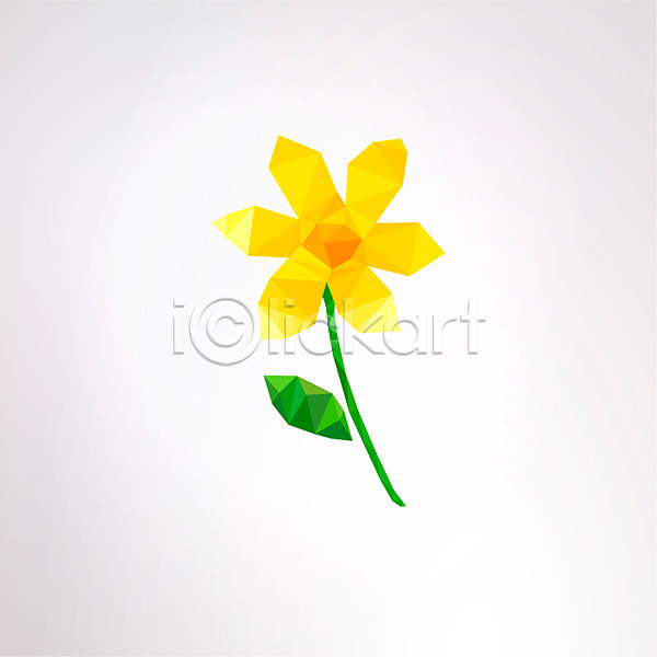 사람없음 AI(파일형식) 아이콘 입체 입체아이콘 꽃 노란색 무늬 백그라운드 삼각형 식물 컬러 패턴 한송이