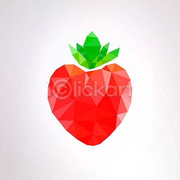 사람없음 AI(파일형식) 아이콘 입체 입체아이콘 과일 딸기 무늬 백그라운드 빨간색 삼각형 컬러 패턴