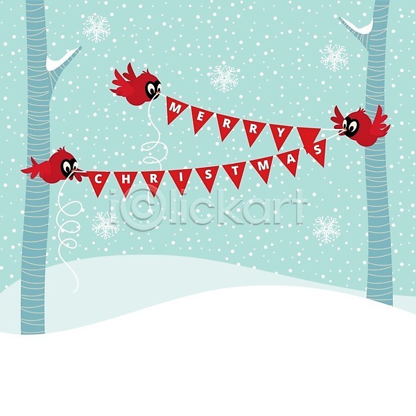 추위 축하 행복 사람없음 EPS 일러스트 해외이미지 12월 겨울 나뭇가지 눈송이 동물 레터링 목재 백그라운드 빨간색 숲 야외 인사 자연 조류 크리스마스 크리스마스장식 텍스트 해외202004 흰색