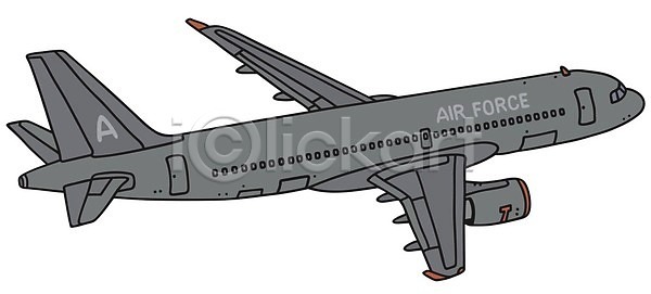 사람없음 EPS 일러스트 해외이미지 교통시설 비행기 항공 해외202004 회색