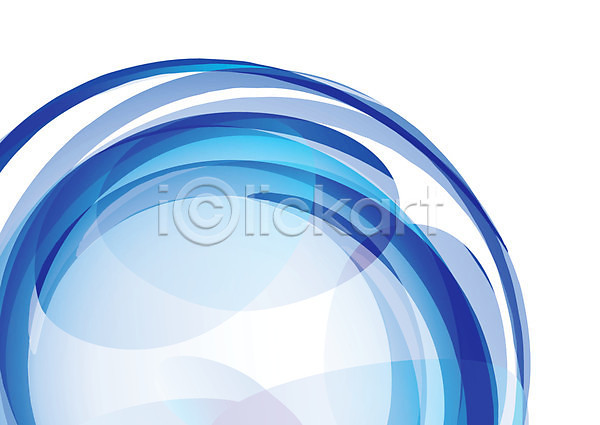 EPS 일러스트 해외이미지 경사 돌리기 백그라운드 원형 파도 파란색 해외202004 흰색
