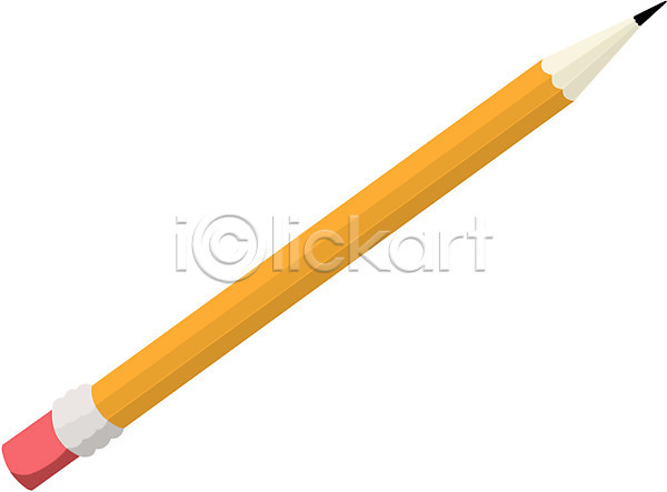 사람없음 EPS 아이콘 교구 교육 문구용품 스쿨라이프 연필 오브젝트 필기구