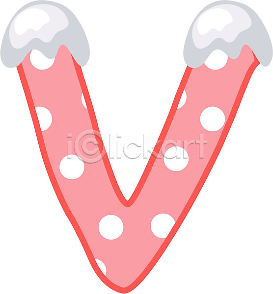 사람없음 EPS 글꼴아이콘 아이콘 V 겨울 그림 글꼴 기호 눈(날씨) 문자 분홍색 알파벳 영어 장식 클립아트 픽토그램