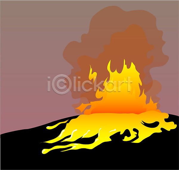 사람없음 EPS 일러스트 백그라운드 불 야외 용암 자연 자연재해 자연현상 재해 풍경(경치) 화산 화산폭발 화재