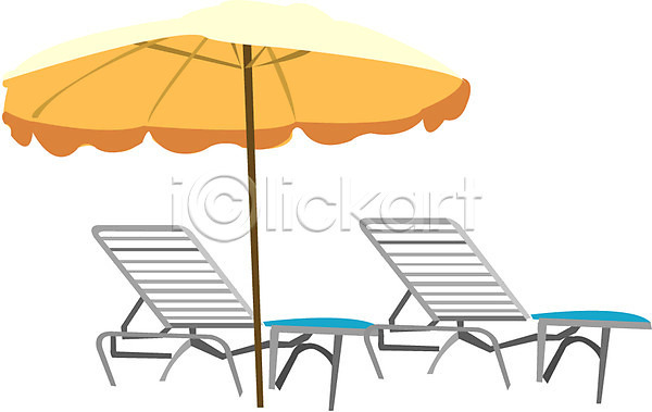 사람없음 EPS 아이콘 가구 벤치 여름(계절) 여행 오브젝트 의자 파라솔
