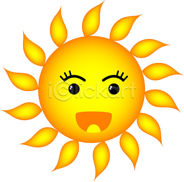 사람없음 EPS 아이콘 날씨 맑음 미소(표정) 웃음 일기예보 자연 자연요소 캐릭터 태양 하늘 해