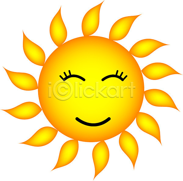 즐거움 사람없음 EPS 아이콘 날씨 맑음 미소(표정) 일기예보 자연 자연요소 캐릭터 태양 하늘 해