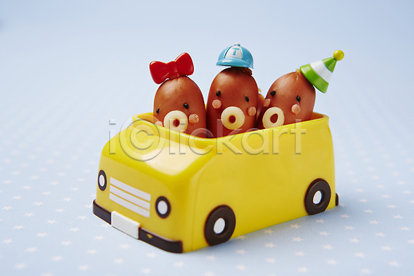귀여움 사람없음 JPG 포토 모양 모자(잡화) 버스 소시지 스튜디오촬영 식재료 음식 자동차 장난감 장식 재료 컨셉 햄