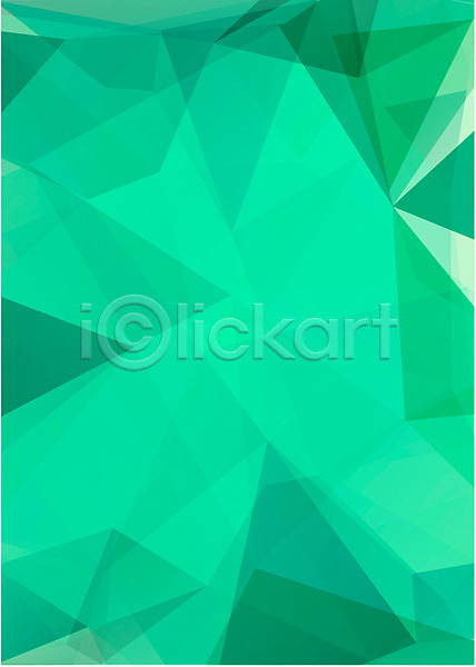 신비 사람없음 AI(파일형식) 일러스트 입체 도형 무늬 백그라운드 삼각형 초록색 컬러 패턴 패턴백그라운드