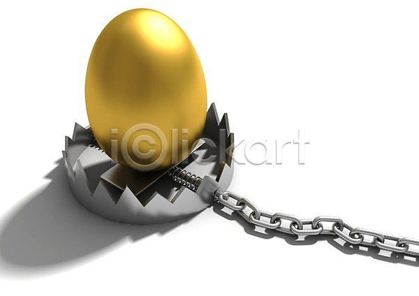 사람없음 3D PSD 편집이미지 3D소스 계란 그래픽 그림자 금색 금속 금융 덫 백그라운드 비즈니스 쇠사슬 컴퓨터그래픽 편집소스 함정 황금알