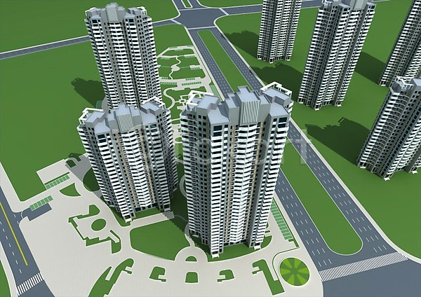 사람없음 3D PSD 편집이미지 3D소스 건물 건축 건축물 고층빌딩 그래픽 길 도로 도보 도시 백그라운드 부동산 분양 선 식물 아파트 잔디 주택 컴퓨터그래픽 편집소스
