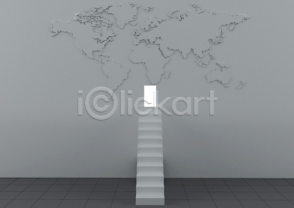 사람없음 3D PSD 편집이미지 3D소스 계단 공간 그래픽 글로벌 문 백그라운드 벽 빛 세계지도 지도 컴퓨터그래픽 편집소스