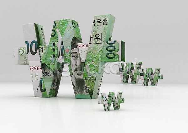 사람없음 3D PSD 편집이미지 3D소스 경제 그래픽 금융 기호 돈 만원 백그라운드 원화 지폐 컴퓨터그래픽 편집소스 화폐기호