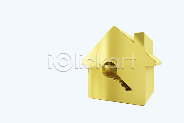 사람없음 3D PSD 편집이미지 3D소스 그래픽 금색 모양 미니어처 백그라운드 부동산 열쇠 집모양 컬러 컴퓨터그래픽 편집소스 황금