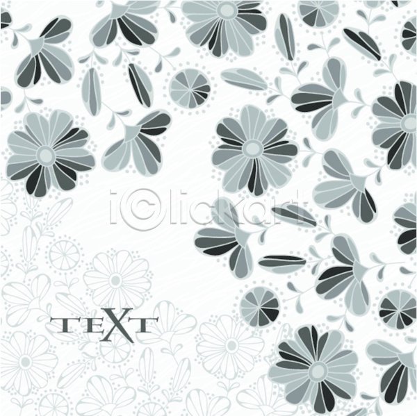 빈티지 사람없음 EPS 일러스트 해외이미지 꽃 백그라운드 타이포그라피 해외202004 회색 흰색