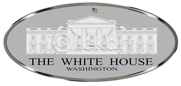 EPS 일러스트 해외이미지 고립 그래픽 그림 대통령 명패 미국 미술 상징 주택 해외202004 해외일러스트 흰색