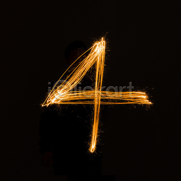 사람없음 JPG 포토 4 검은배경 백그라운드 불꽃(불) 빛 사 숫자