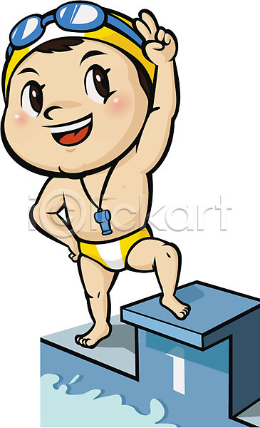 남자 남자만 남자한명만 사람 한명 AI(파일형식) 일러스트 물안경 브이 서기 수영 수영복 시상대 운동 운동선수 전신 직업 직업캐릭터 캐릭터 호루라기 홍보캐릭터