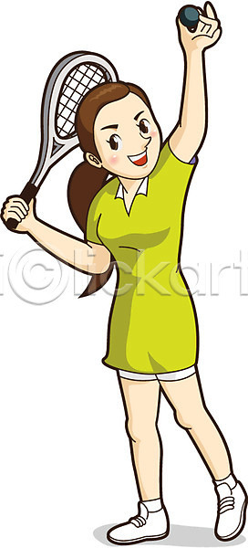 사람 여자 여자만 여자한명만 한명 AI(파일형식) 일러스트 공 들어올리기 라켓 라켓(스쿼시) 서기 스쿼시 운동 운동선수 전신 직업 직업캐릭터 캐릭터 홍보캐릭터
