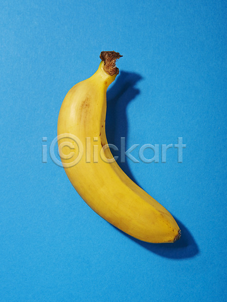 사람없음 JPG 근접촬영 포토 과일 노란색 바나나 백그라운드 스튜디오촬영 실내 음식 컬러 트로피컬아트 파란색