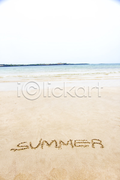 사람없음 JPG 포토 낙서 단어 모래사장 야외 여름(계절) 영어 제주도 주간 풍경(경치) 한국 해변