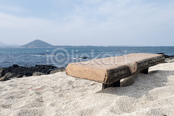 사람없음 JPG 포토 만 모래사장 벤치 산호해수욕장 야외 제주도 주간 한국 해변