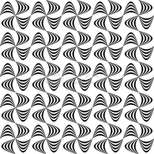 EPS 일러스트 해외이미지 흑백 검은색 곡선 그래픽 꽃무늬 디자인 리본 물결무늬 백그라운드 벽지 선 심플 웨이브 장식 줄무늬 직사각형 질감 추상 파도 패턴 해외202004