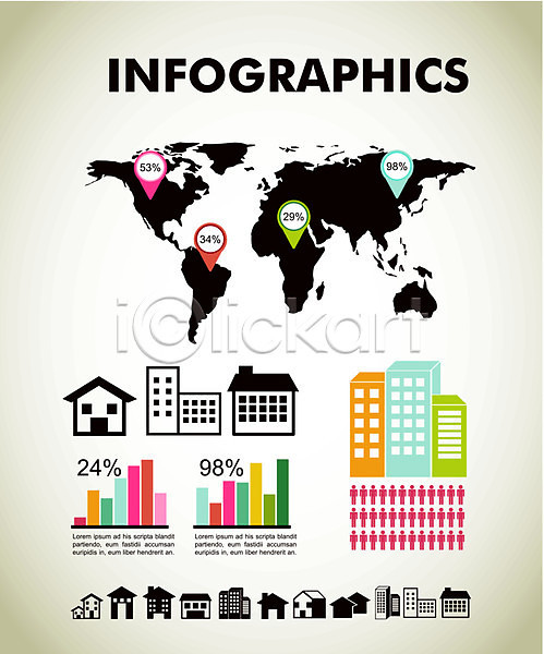 사람없음 EPS 일러스트 해외이미지 그래프 디자인 비즈니스 인포그래픽 정보 지도 통계 해외202004