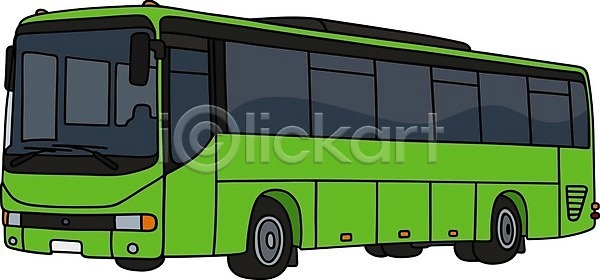 EPS 일러스트 해외이미지 거리 교통시설 그만 도시 땅 만화 모터 버스 빛 여행 일반 자동차 초록색 타운 터미널 해외202004 해외일러스트