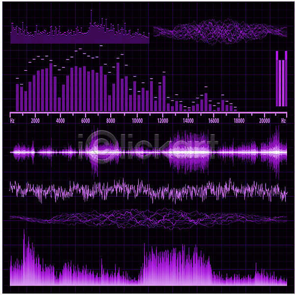 EPS 일러스트 해외이미지 계량기 과학 그래프 그래픽 녹음기 디스코 디자인 디지털 레코드판 맥박 멜로디 모양 목소리 바 백그라운드 볼륨 선 선로 소리 스펙트럼 신호 심볼 에너지 엘리먼트 오디오 음악 전자 쪽지 추상 파도 해외202004