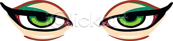 성인 EPS 일러스트 해외이미지 관찰 그림 날카로움 눈동자 눈썹 닌자 붓꽃 비전 속눈썹 시력 오픈 응시 초록색 학생 해외202004 해외일러스트 힘