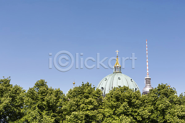 사람없음 JPG 포토 나무 독일 돔(건축양식) 베를린 베를린성당 식물 야외 유럽 유럽풍경 주간 텔레비전타워 풍경(경치) 하늘 해외 해외풍경