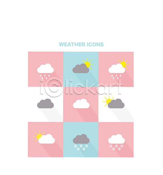 사람없음 AI(파일형식) 날씨아이콘 아이콘 플랫아이콘 구름(자연) 날씨 눈(날씨) 먹구름 모바일 비(날씨) 세트 웹 일기예보 태양 플랫