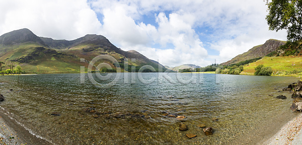 침묵 평화 사람없음 JPG 포토 해외이미지 계곡 국립공원 그림 맑음 산 시골 야외 언덕 영국 영어 잉글랜드 자연 초록색 컴브리아주 투명 파노라마 풍경 하늘 해외202004 해외포토