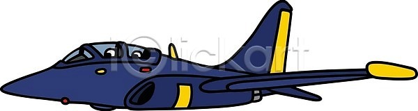 사람없음 EPS 일러스트 해외이미지 군용 비행기 제트기 파란색 항공 해외202004