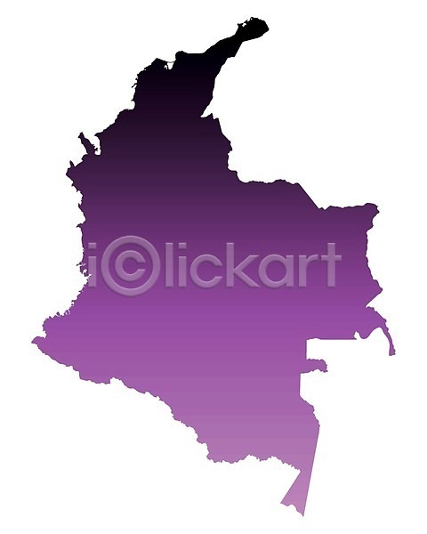EPS 일러스트 해외이미지 고립 백그라운드 분홍색 선 여행 윤곽 지도 지리 콜롬비아 해외202004