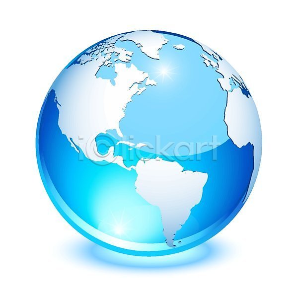 EPS 아이콘 일러스트 해외이미지 대륙 미국 생태학 세계 여의주 지구 지구본 지도 크리스탈 파란색 해외202004 행성 환경