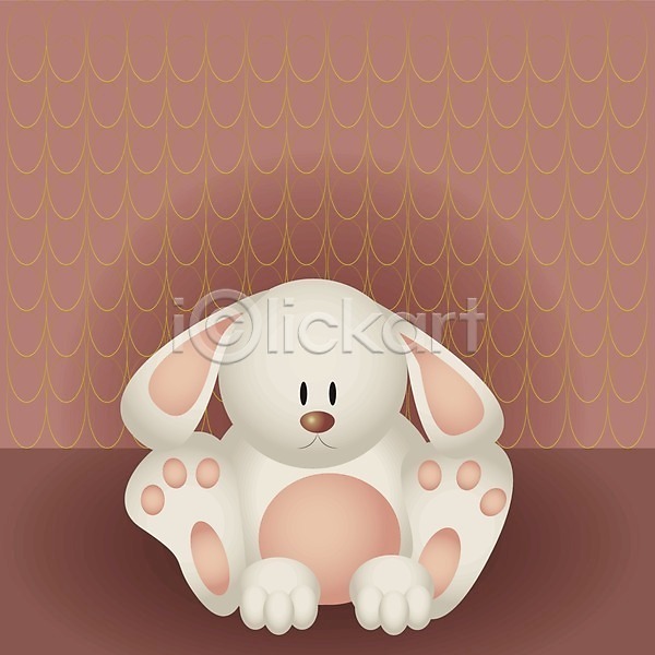 부드러움 아기 EPS 일러스트 해외이미지 동물 반려동물 백그라운드 장난감 토끼 해외202004 흰색
