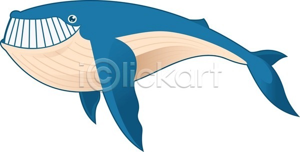 사람없음 EPS 일러스트 해외이미지 고래 미소(표정) 한마리 해외202004