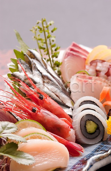 사람없음 JPG 아웃포커스 포토 새우 생선회 실내 음식 일본음식 장식 해산물 회