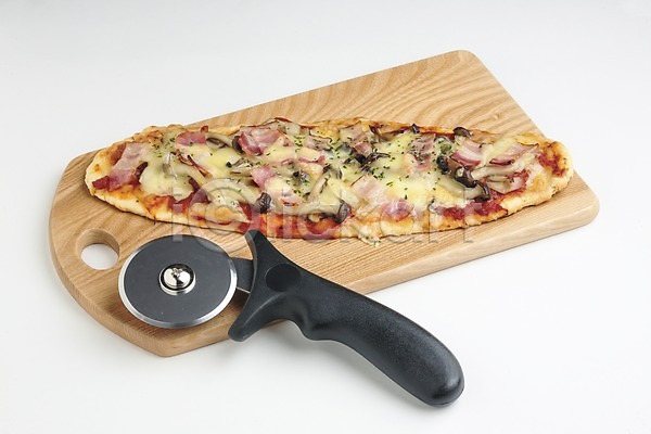 사람없음 JPG 포토 도마(주방용품) 서양음식 실내 음식 피자 피자칼